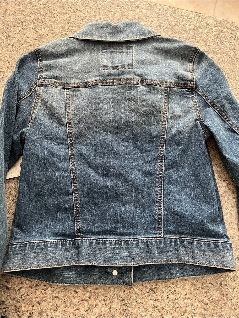 NWT Mudd Girls' Denim Jacket in Faded Blue Wash Size 14